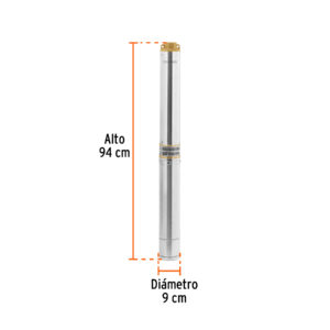 Bomba sumergible tipo bala 4', 2HP,uso agrícola, 220V,TRUPER - Imagen 3