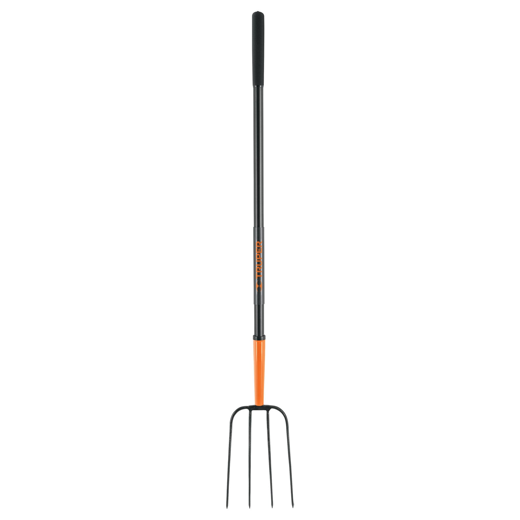 Bieldo para paja, 4 dientes, mango largo de acero 48' TRUPER
