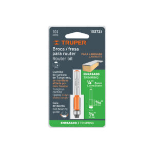 Broca para router, corte recto, 3/8' con balero, TRUPER - Imagen 4