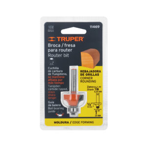 Broca para router, redondeado, 1' con balero, TRUPER - Imagen 4