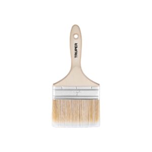 Brocha cerdas sintéticas 5" corte recto, mango de madera