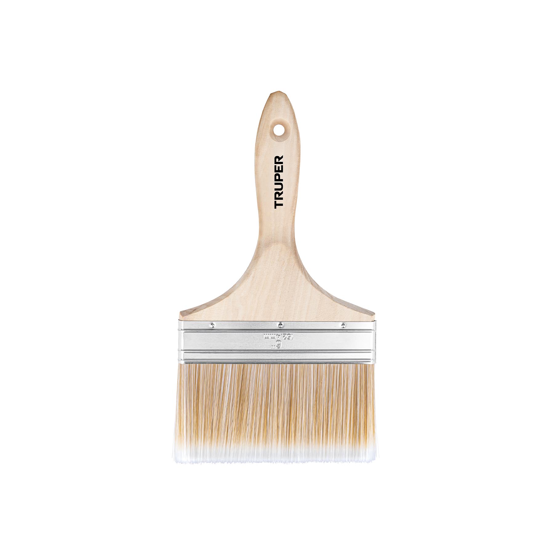 Brocha cerdas sintéticas 6" corte recto, mango de madera