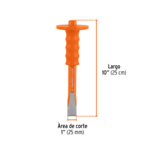 Cincel de corte frío 1 x 10' con grip, TRUPER - Imagen 3