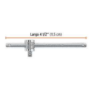 Barra corrediza para dados cuadro 1/4', TRUPER - Imagen 3