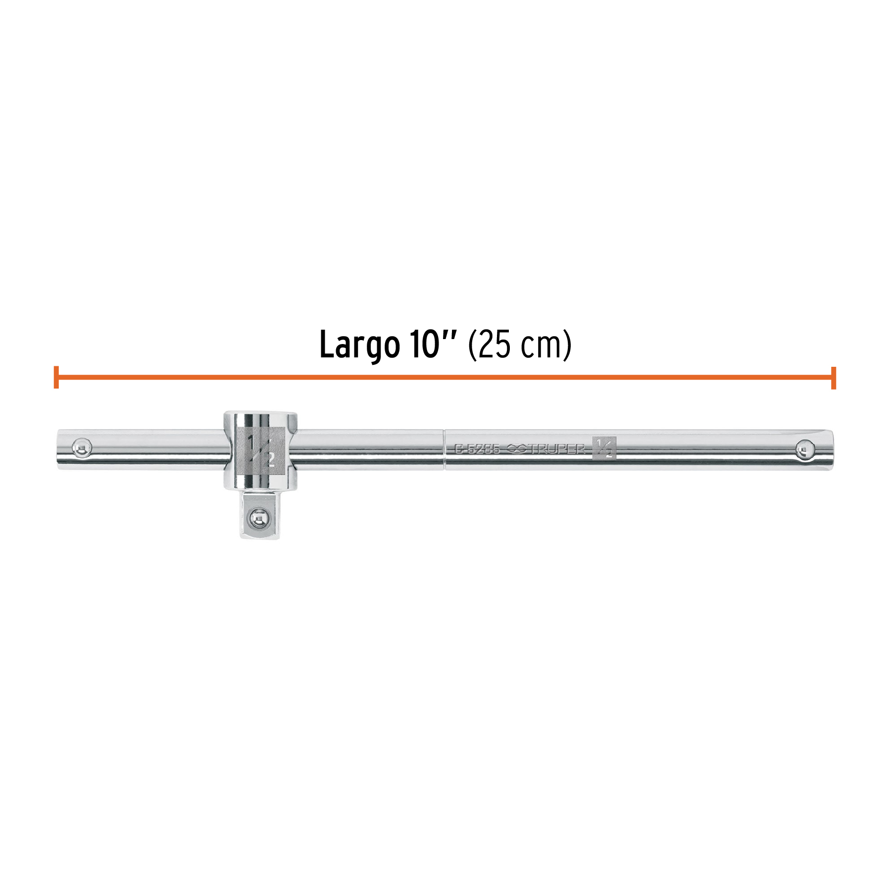 Barra corrediza para dados cuadro 1/2', TRUPER - Imagen 3