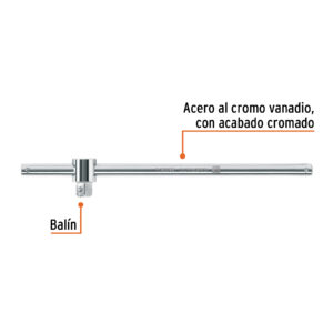 Alternative view of Barra corrediza para dados cuadro 3/4', TRUPER