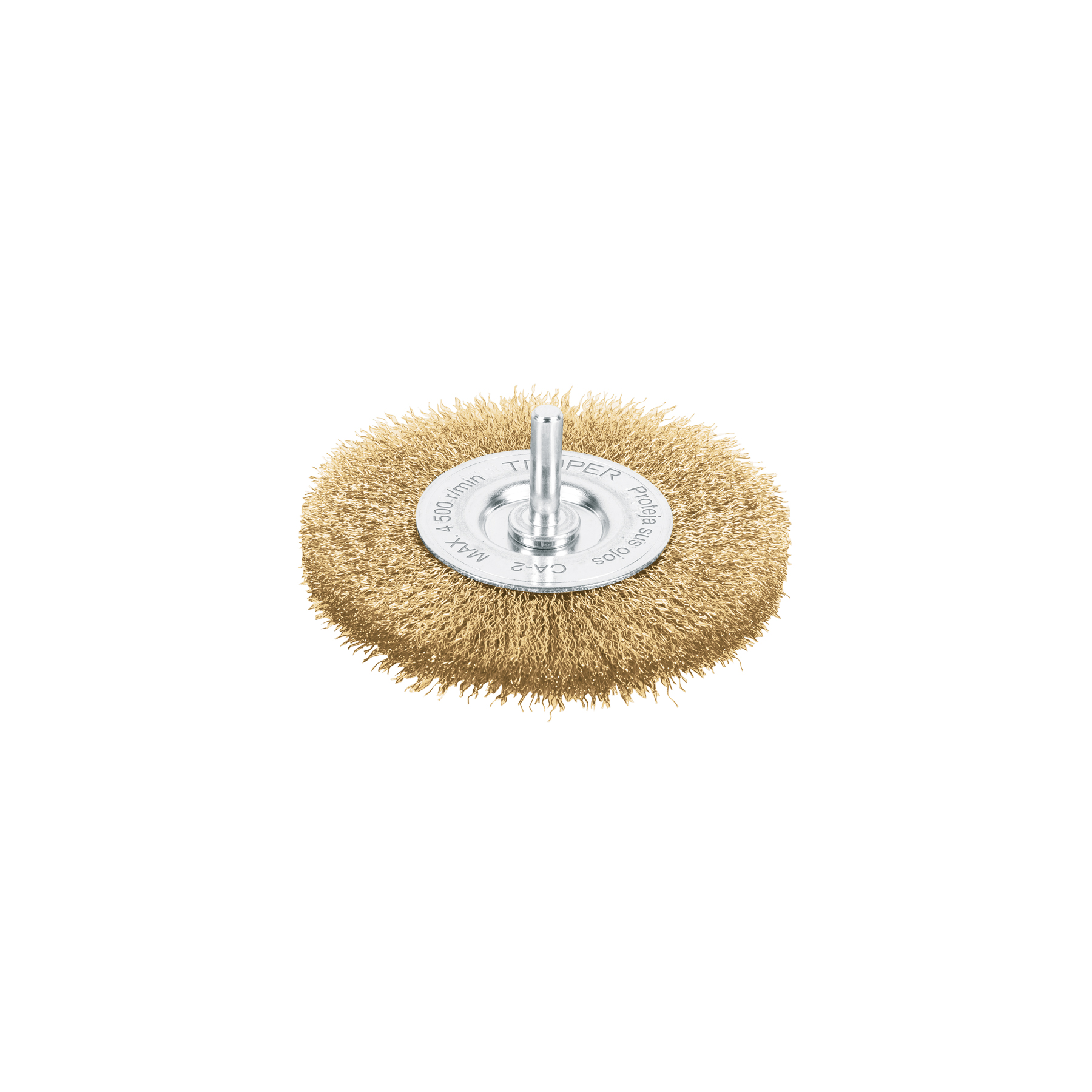Carda circular 4' alambre fino para taladro, TRUPER