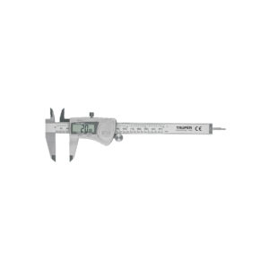 Calibrador vernier digital 6', acero inox, std y mm, TRUPER