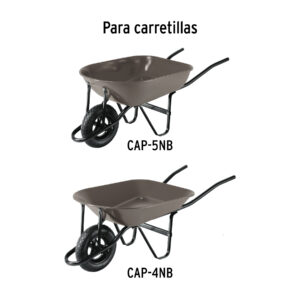Alternative view of Caja c/llanta neumática y acc. p/carretilla gris PRETUL
