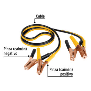 Alternative view of Cables pasa corriente 2 m, 125 A, 10 AWG, PRETUL
