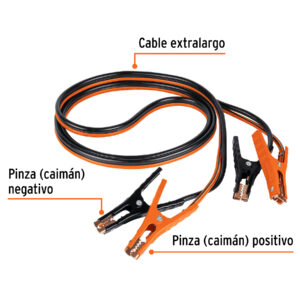 Alternative view of Cables pasa corriente 3.5 m, 350 A, 6 AWG, con funda, EXPERT