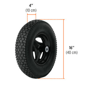 Carretilla 8 ft3 Neumática, bastidor tubular, TRUPER - Imagen 3