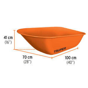 Alternative view of Carretilla 8 ft3 Imponchable, bastidor tubular, TRUPER
