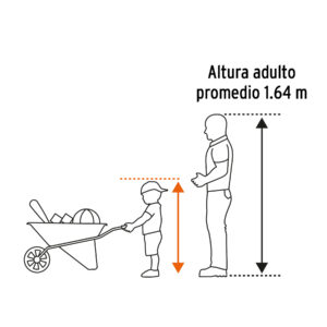 Alternative view of Carretilla para niños, concha plástica 54 x 38 cm, TRUPER