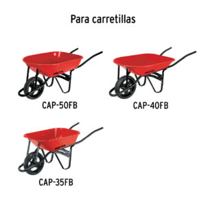Alternative view of Caja c/llanta imponchable y acc. p/carretilla roja PRETUL