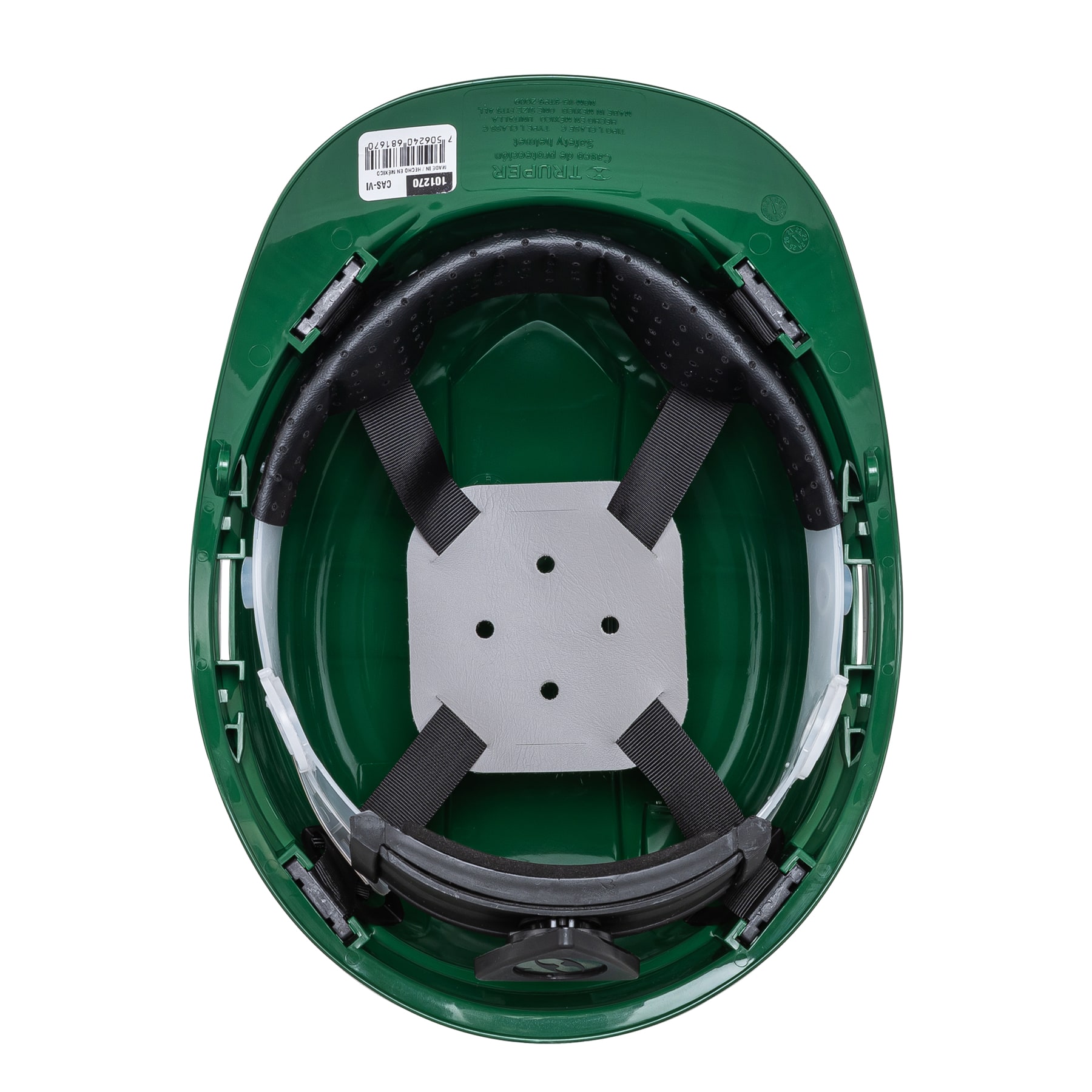 Casco de seguridad ala ancha, verde, TRUPER - Imagen 3