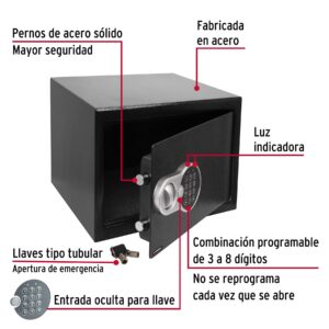 Alternative view of Caja de seguridad electrónica, mediana, HERMEX
