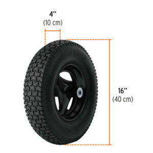 Carretilla 5 ft3 Neumática, bastidor tubular, TRUPER - Imagen 3
