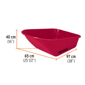 Alternative view of Carretilla 6 ft3 Neumática, bastidor tubular, TRUPER