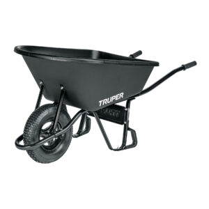 Carretilla concha plástica 6 ft3 Neumática, bastidor tubular