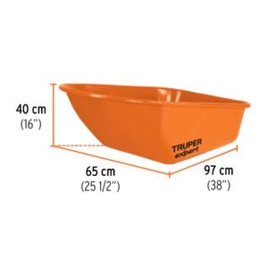 Carretilla 6ft3 Imponchable, bastidor tubular, TRUPER EXPERT - Imagen 4