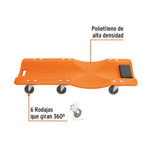 Alternative view of Cama de plástico 36' para mecánico, TRUPER