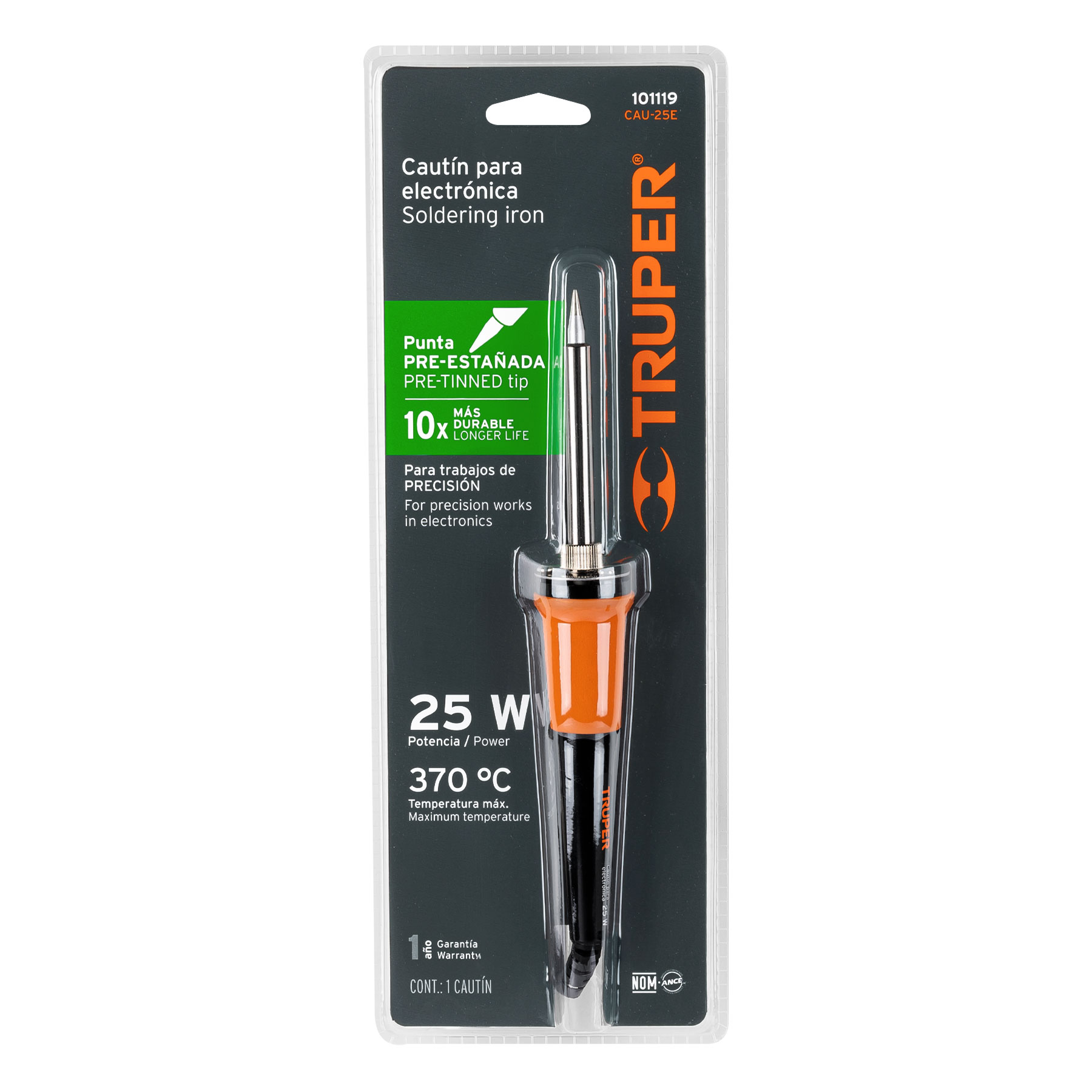 Cautín 25 W profesional tipo lápiz para electrónica, TRUPER - Imagen 4