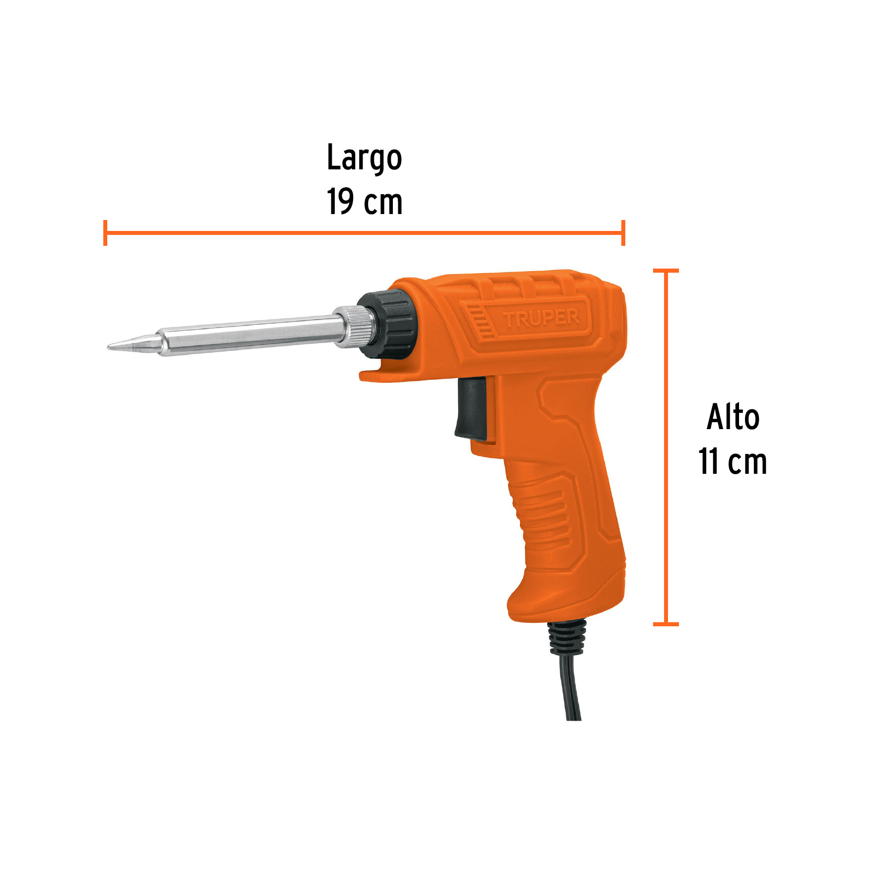 Cautín 40 W profesional tipo pistola para electrónica - Imagen 3