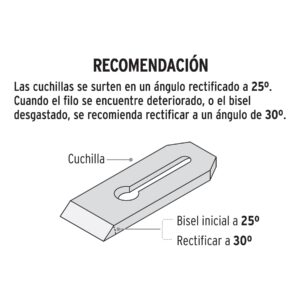 Alternative view of Cuchilla y contra para cepillo de carpintero # 6, TRUPER