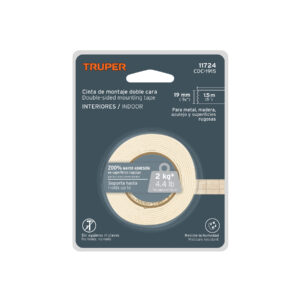 Cinta doble cara de 19 mm x 1.5 m, TRUPER - Imagen 3