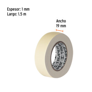 Alternative view of Cinta doble cara de 19 mm x 1.5 m, TRUPER
