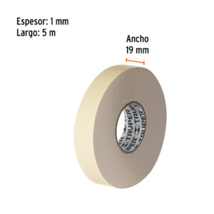 Alternative view of Cinta doble cara de 19 mm x 5 m, TRUPER