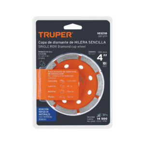 Copa de diamante 1 hilera 4' x 7/8', TRUPER - Imagen 3