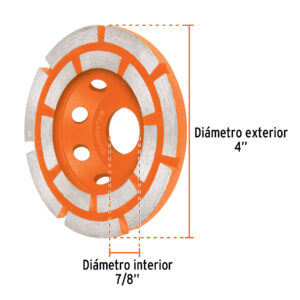 Alternative view of Copa de diamante doble hilera 4' x 7/8', TRUPER