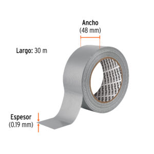 Cinta para ducto 30m x 48mm, espesor 0.19mm, TRUPER - Imagen 3