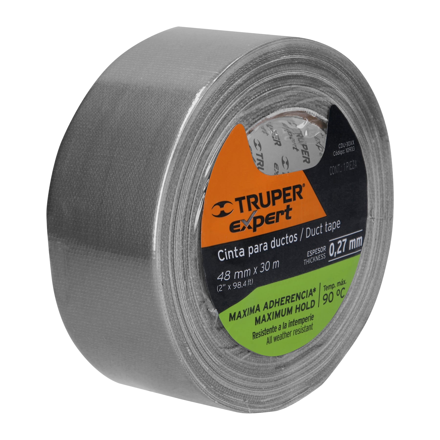 Cinta para ducto 30m x 48mm, espesor 0.27mm, EXPERT - Imagen 4