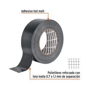 Alternative view of Cinta negra para ducto 50m x 48mm, espesor 0.19mm, TRUPER
