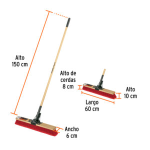 Cepillo industrial, multisuperficies, cerdas PE, EXPERT - Imagen 3