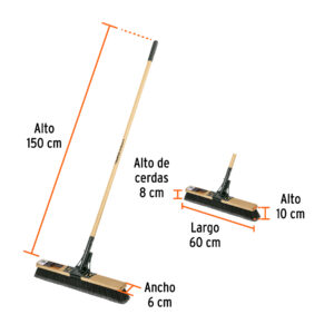 Cepillo industrial, superficies rugosas, cerdas PP, EXPERT - Imagen 3