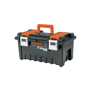Caja p/herramienta 19' c/compartimentos y broches metálicos