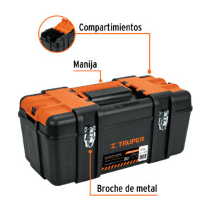 Alternative view of Caja para herramienta 20' compartimentos y broches metálicos