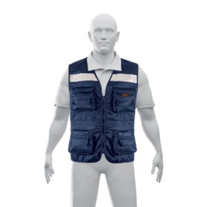 Chaleco brigadista reforzado, azul marino, EG, TRUPER EXPERT