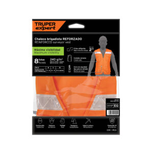 Chaleco brigadista reforzado, naranja, EG, TRUPER EXPERT - Imagen 4