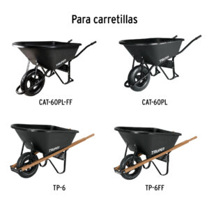 Concha plástica para carretillas CAT-60PL y TP-6/FF, TRUPER - Imagen 4