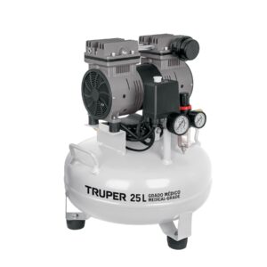 Compresor de aire, silencioso, grado médico,25L, 1HP, TRUPER