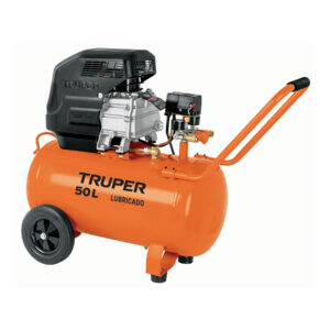 Compresor lubricado, 50L, 3-1/2HP, horizontal, 127V, TRUPER