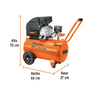 Alternative view of Compresor lubricado, 50L, 3-1/2HP, horizontal, 127V, TRUPER