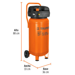 Alternative view of Compresor libre de aceite, 50L, 3HP, vertical, 127V, TRUPER