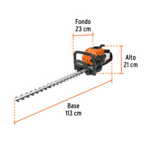 Cortasetos con motor a gasolina 26 cc, profesional, TRUPER - Imagen 5