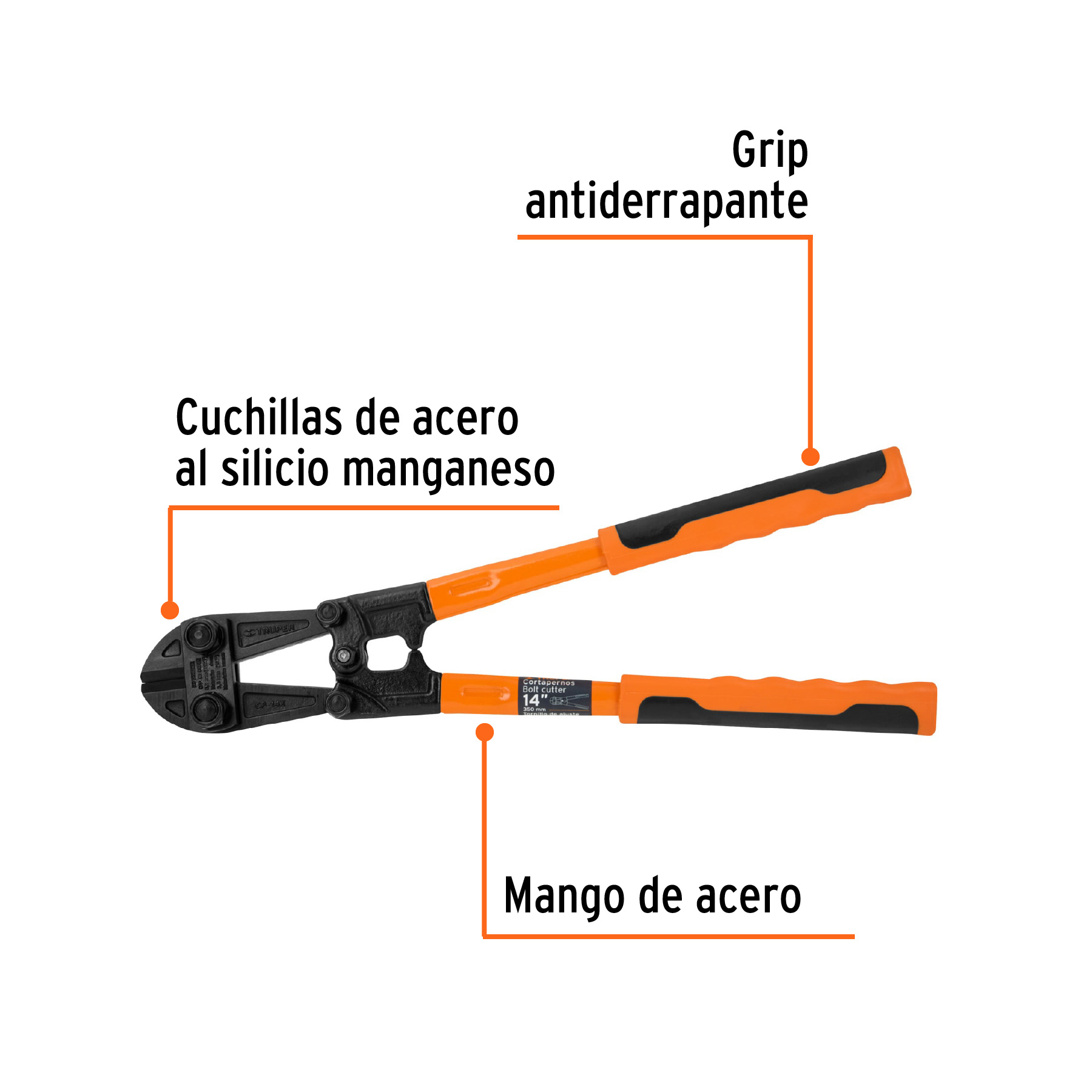 Cortapernos 14', profesional, TRUPER - Imagen 4